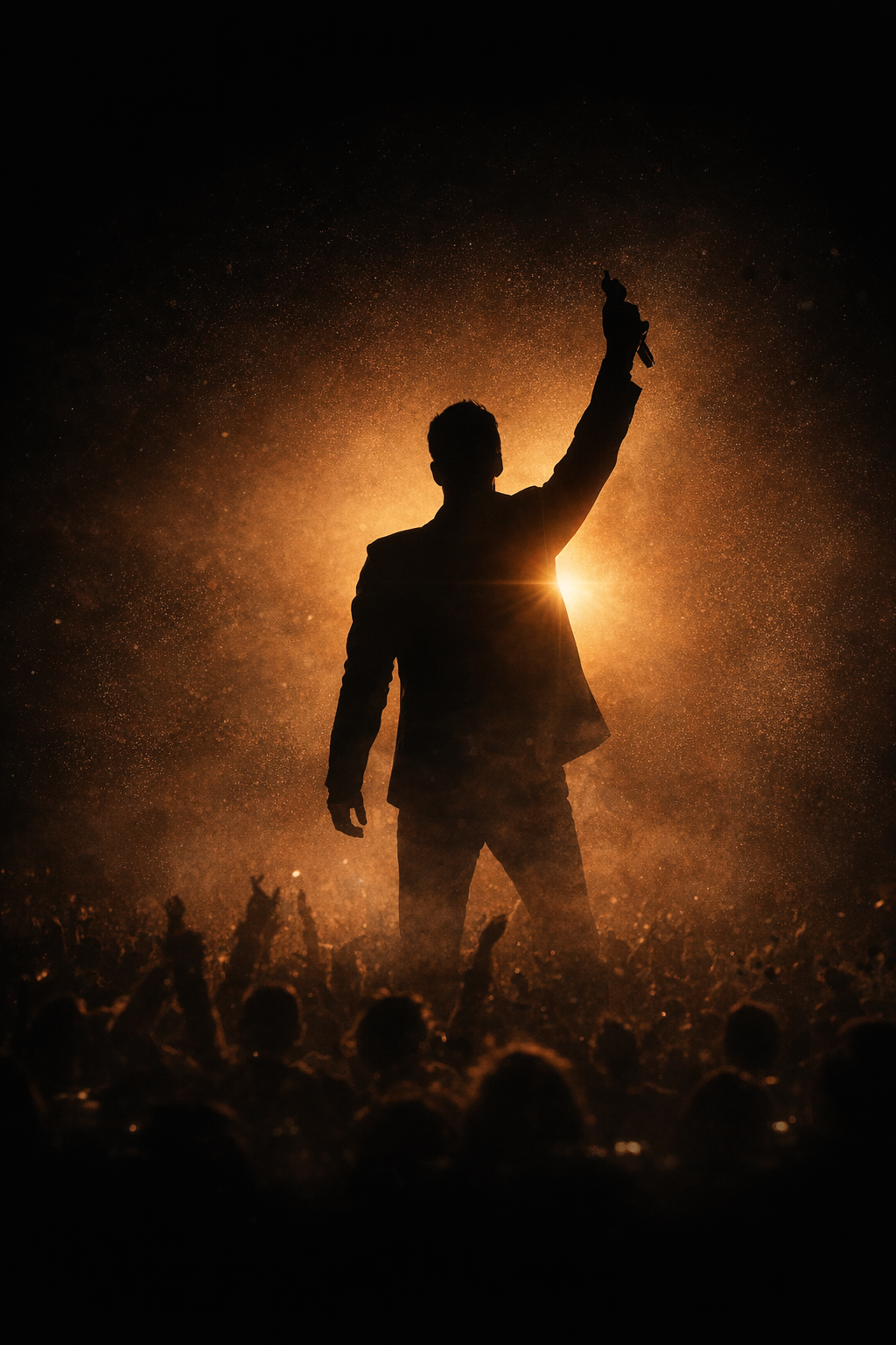 Performer silhouette